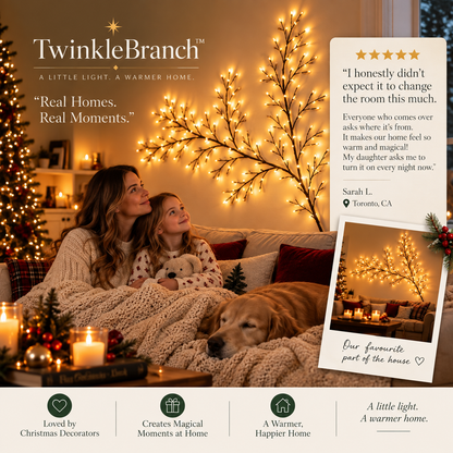 TwinkleBranch™ — Warm White Lighted Branch