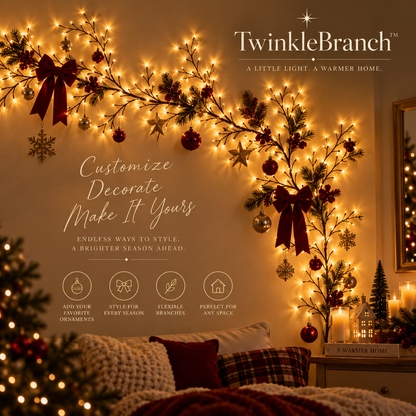 TwinkleBranch™ — Warm White Lighted Branch