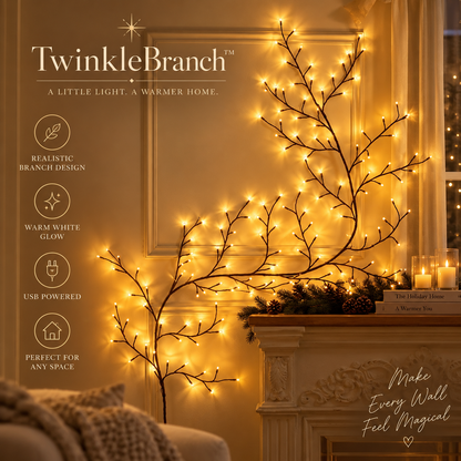 TwinkleBranch™ — Warm White Lighted Branch